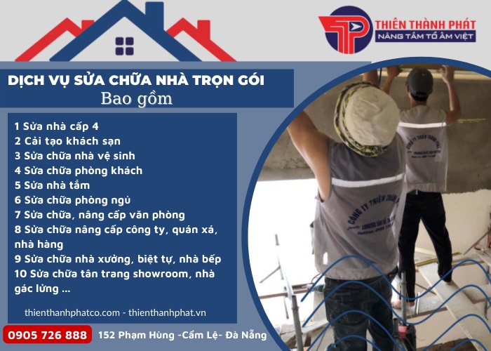 Báo giá sửa nhà trọn gói tại Đà Nẵng | update 2022