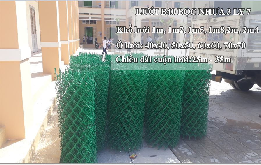 báo giá lưới thép b40 bọc nhựa