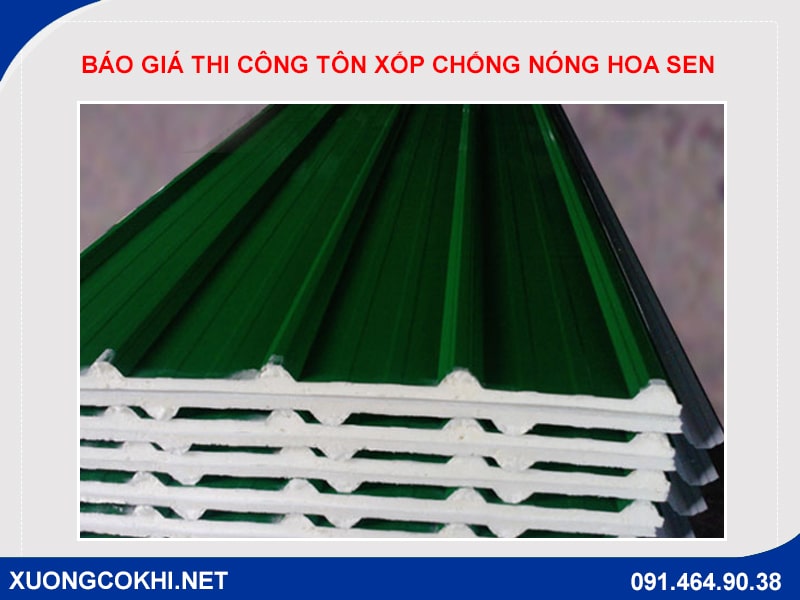 báo giá tôn xốp chống nóng